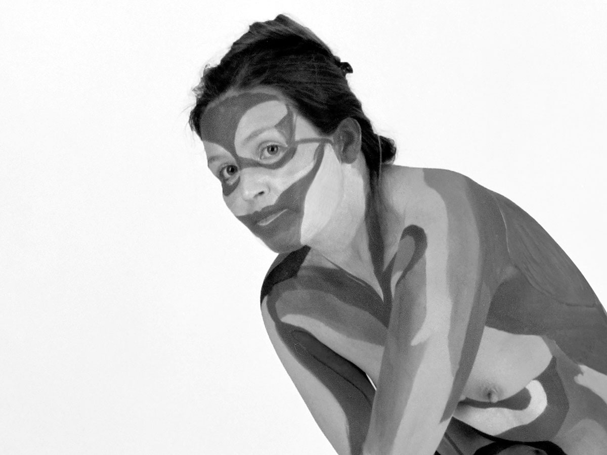 FKK, nackt und frei - klassische Aktfotografie - Körperbemalung - Hannelore Dörrich